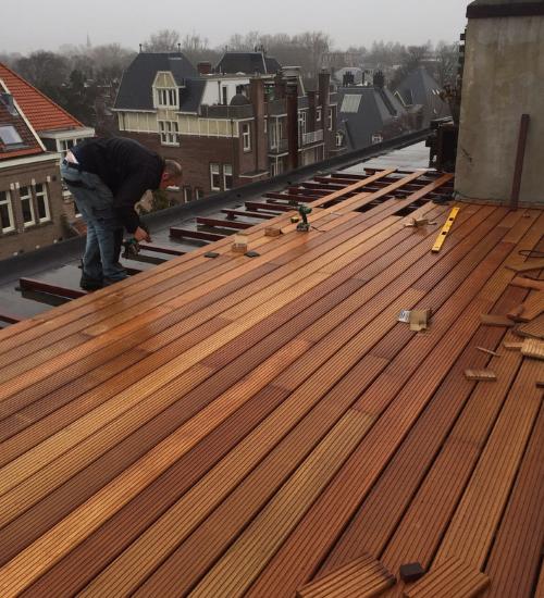 Dakterras constructie